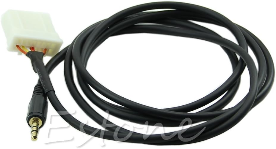 HOWWOH 3.5mm Mini Jack AUX Audio Player Earphone Input Cable Adapter for Mazda 2 3 5 6
