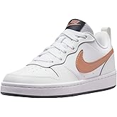 Nike Boy's Court Borough Low 2 (Big Kid) White/Metallic Red Bronze/Summit White 5.5 Big Kid M