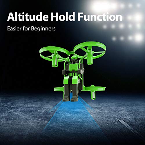 Mini Nano Drone for Kids Beginners Lefant Jetpack 2.4GHz Small RC Quadcopter Remote Control Kids Toy Drone with 6 Axis 3D Flips Altitude Hold Function One Key Take Off Landing-Green