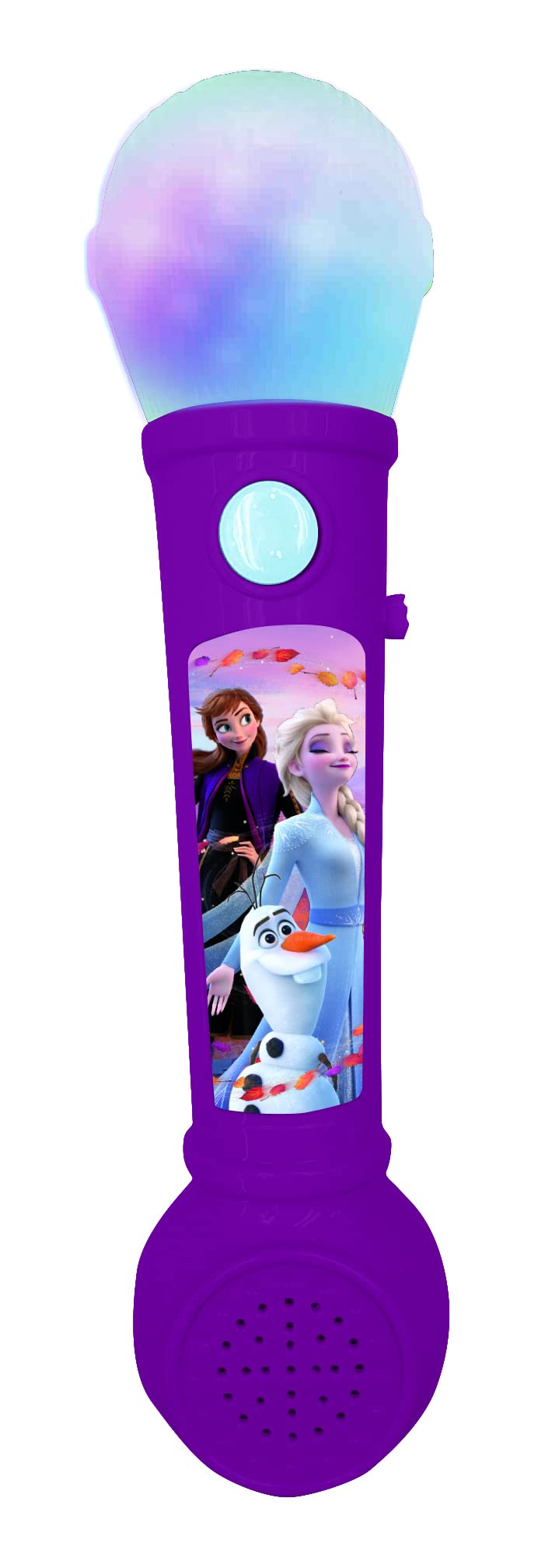 LEXIBOOK, Frozen, Microphone for children, musical game, integrated speaker, light effects, demonstration melodies included, purple/blue, MIC80FZ — image 1