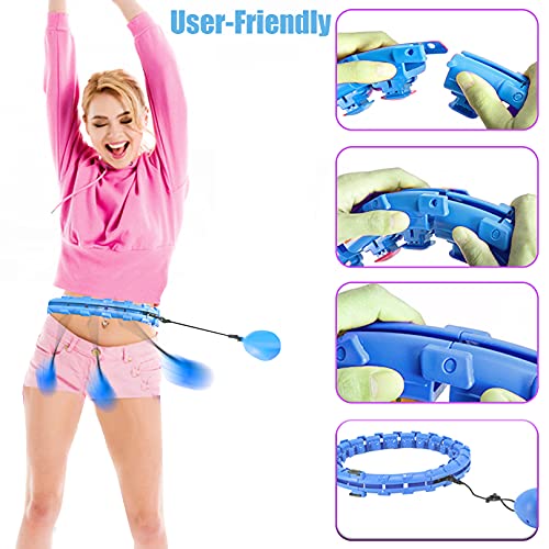 Weighted Smart Hula Hoop for Adults and Kids Exercising, Abdomen