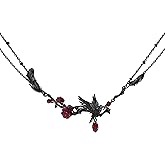 MASW original design hip hop style Gothic necklace Crow red Rose necklace women's fashion gift M3500