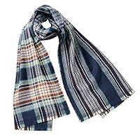 YASSUN Fashion Cashmere Scarf, Winter Plaid Warm Shawl, Ladies and Men