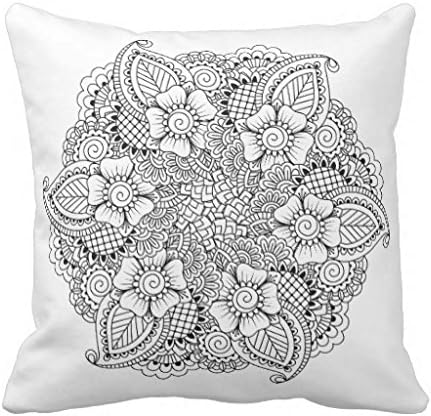 Inspired Round Element Throw Pillow Case