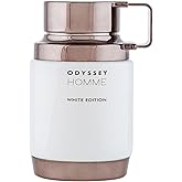 Armaf Odyssey Homme White Edition – Fresh, Spicy, Woody – Eau de Parfum Spray Long-Lasting Fragrance for Men, 2.0 Ounce / 60 ml
