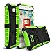 LG Optimus L70 Case, LG Optimus Exceed 2 Case, MagicMobile® Ultra Protective Shockproof Defender Cute Case for LG L70 Dual Hybrid Layer Rugged TPU Case for LG Optimus Real with Kickstand - Green