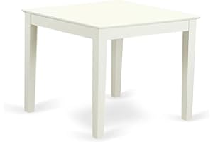 East West Furniture OXT-LWH-T Oxford Square Dining Room Table for Small Spaces, 36x36 Inch, Linen White