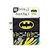 Bumkins Reusable Sandwich and Snack Bags, for Kids School Lunch and for Adults Portion, Washable Fabric, Waterproof Cloth Zip Bag, Travel Pouch, Food-Safe, 3-pk Batman DC Comics