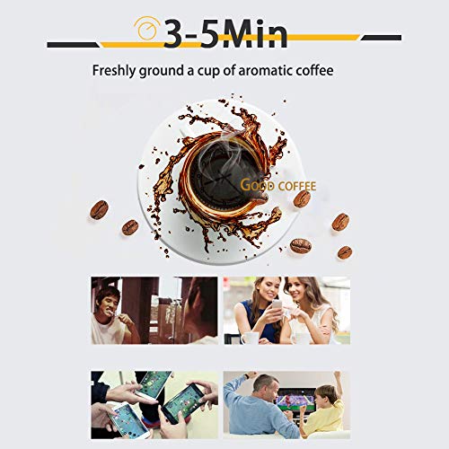 Automatische Espresso Kaffeevollautomaten, Metall, Kaffee-Maschine, intelligente Erinnerung Kaffeemaschine Filter… – Bild 5