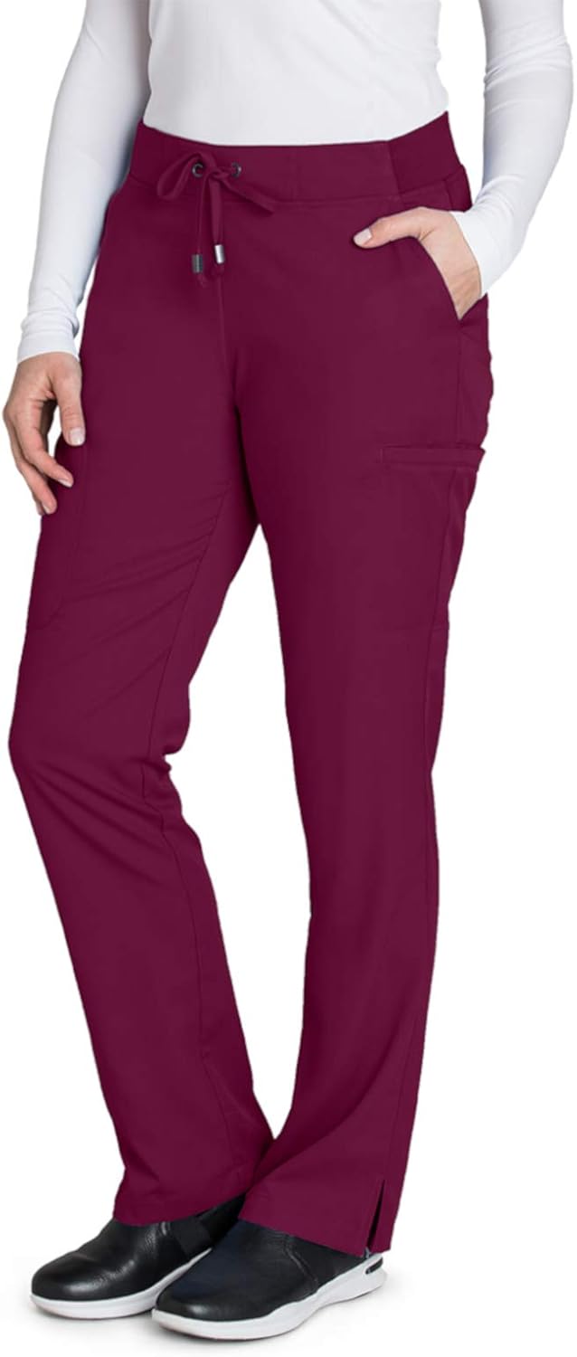 Grey's Anatomy 6-Pocket Flat Front Pant for Women– Modern Fit Medical Scrub Pant: Clothing