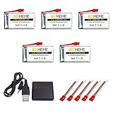 5pcs 3.7v 1200mAh Lipo Battery For Syma X5HW X5HC RC Quadcopter With 5 In 1 Battery Charger