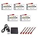5pcs 3.7v 1200mAh Lipo Battery For Syma X5HW X5HC RC Quadcopter With 5 In 1 Battery Charger