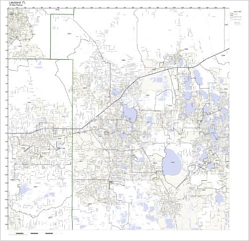Lakeland Fl Zip Code Map Lakeland, Fl Zip Code Map Laminated : Office Products