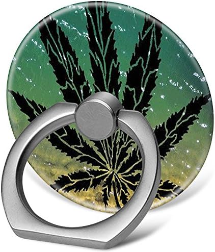 XIMALAYA Multi-Function 360 Degree Rotating Ring Stand Grip Mounts, Phone Holder For Any Smartphones, iPhone or Tablets (leaves)