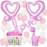 Baby Shower Balloons, Decorations and Gifts for Girls - Gender Reveal Party - Baby Announcement - Kids Party Decorations