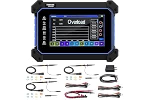 Hantek TO1254D 4-Channel Oscilloscope 250MHz Bandwidth 1 GSa/s Sampling Rate 7-Inch Touchscreen Portable and Movable Signal S