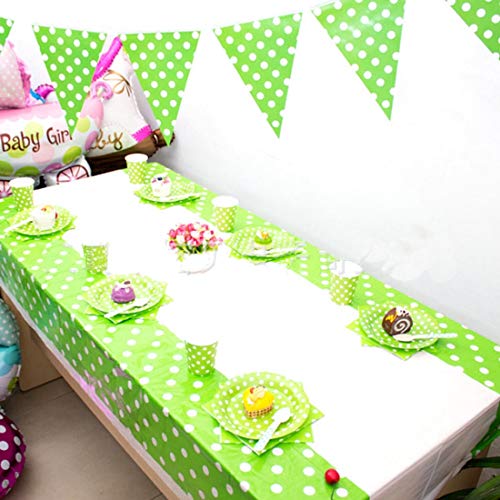 Table Cloth Big - 1pc Polka Dot Plastic Table Cloth Baby Shower Decoration Kids Birthday Party Disposable Tablecloth - Party Cloth Theme Hotel Round Board Square Tableware Dress Table Driver Bi