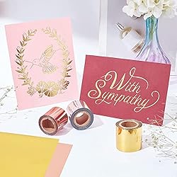 SUPERFINDINGS 60pcs 10 Color Reactive Foil Transfer