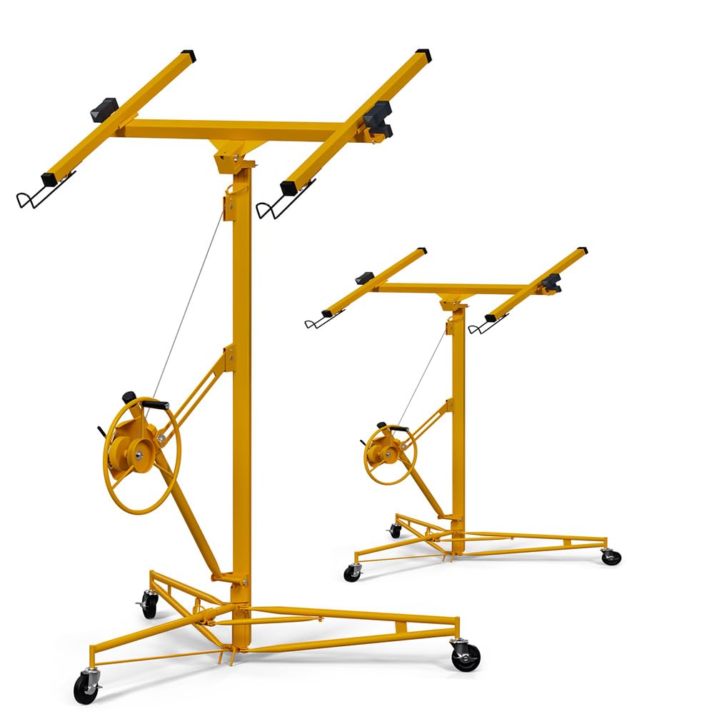 Photo 1 of ***FACTORY SEALED | TRUCK/TRAILER PICKUP ONLY*** Drywall Lift 16 Ft,Drywall Rolling Lifter Panel,150LBS Heavy Duty Sheetrock Hoist Panel Hoist Jack with 360° Adjustable Telescopic Arm & 3 Lockable Wheels