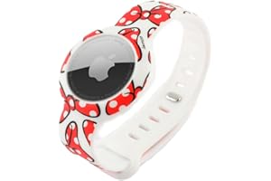 IJOY Disney WristBand for Apple AirTag Universal Fit and Adjustable Soft Durable Silicone AirTag Watch Band, Protect Tracker Secure Grip LightWeight…