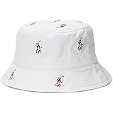 POLO RALPH LAUREN Men`s Signature Pony Cotton Bucket Hat (W(619328)/R, Small/Medium)