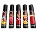 Wet Flavored Tasty Warming Lube Sampler (5- Pack), Five 1 Oz Bottles, Premium Personal Lubricant, for Men, Women and Couples, Ideal for Foreplay, Paraben Free, Gluten Free, Stain Free, Sugar Free