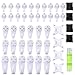eZAKKA Non-Trace Wall Picture Hook Plastic Invisible Traceless Hardwall Drywall Picture Hanging Kit for Picture Photo Frame Hanging with Transparent Case Pack of 47