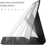 OSDUE Folding Tabletop Mirror 20.5x15.5 Black PU Leather Portable Vanity view 4