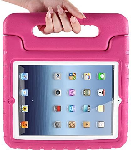 Eastchina® New Fashion Style Super Light Weight Cute Kid Child Shock Proof EVA Foam Handle Stand Super Protection Convertible Protective Cover Case for Apple Ipad Mini 1 | Ipad Mini 2 | Ipad Mini 3 (A-pink)