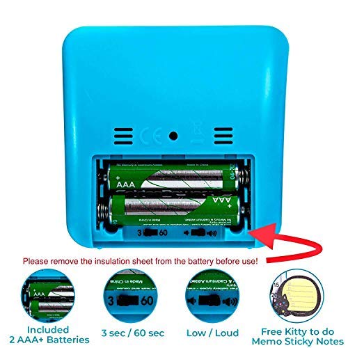 Wynnline 60Minute Visual Analog Timer Countdown Clock for Classroom