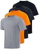 Real Essentials 4 Pack: Mens Short Sleeve Rash