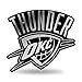 Rico Industries NBA Oklahoma City Thunder Chrome Finished Auto Emblem 3D Sticker