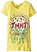 Teenage Mutant Ninja Turtles Little Girls' Pizza T-Shirt Shirt, Yello, 4