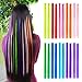 10pcs Colored Clip in Hair Extensions 22