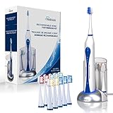 Wellness HP-STX Ultra High Powered Sonic Electric Toothbrush with Dock Charger & 10 Brush Heads (Value Pack)