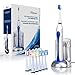 Wellness Oral Care HP-STX Ultra Sonic Rechargeable Toothbrush with 10 Brush Heads