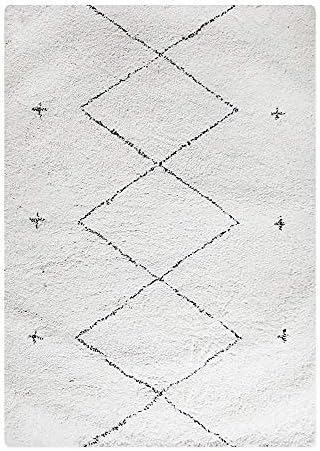 週末限定タイムセール ラグエリアシャギーカーペット シンプルでモダンなベッドルームベッドサイドリビングルームのコーヒーテーブル 豪華な装飾で飾られた モロッコの北欧スタイルの手作りウール B 洗えない 160cm 1