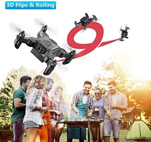 4DRC Mini Drone with 720p Camera for Kids and Adults, FPV V2 Drone Beginners RC Foldable Live Video Quadcopter,App Control,3D Flips and Headless Mode,One Key Return,Altitude Hold,3 Modular Battery