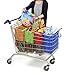 Cart Bags for Trolley Pack Of 4 with Insulated Cooler Bag - Eco Friendly Reusable Grocery Bags Perfect For Shopping Carts - Detachable, Foldable & Reusable!