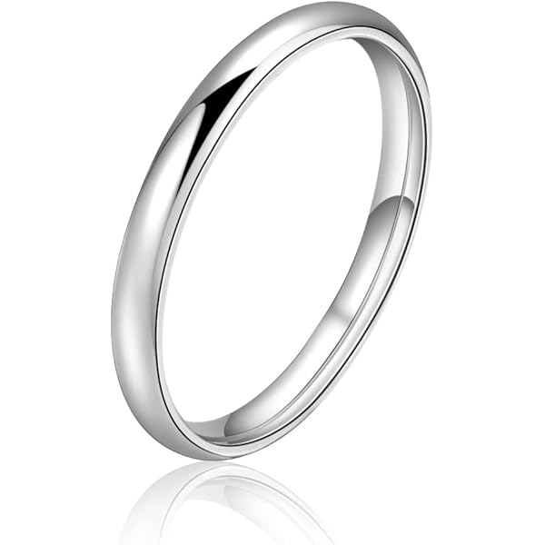 アクセサリー Good Enough 90s ring silver 925 19mm Amazon.com: CANDYFANCY 2mm Sterling Silver Wedding Band Ring