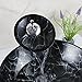 Bathroom Modern Glass Vessel Sink Faucet Pop Up Drain Combo Black