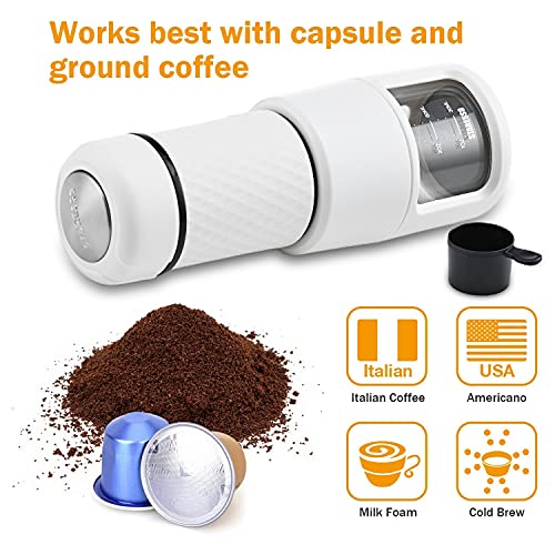 STARESSO Portable Espresso Maker Mini Espresso Machine with BPAFree