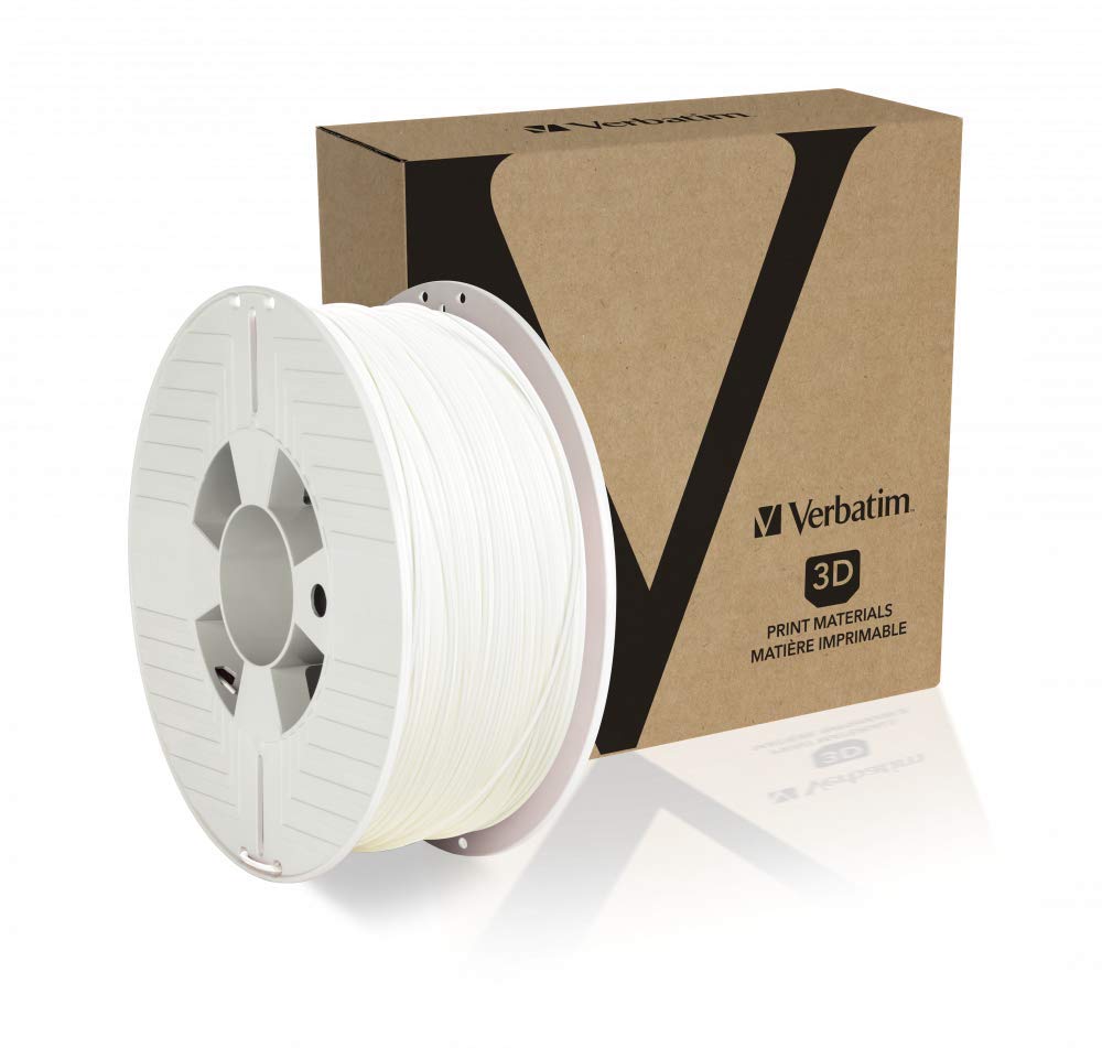 Verbatim PET-G Filament - 1.75 mm, Polyethylene Terephthalate Glycol, White 55050