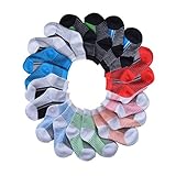 Barehugs Infant Boys All Weather No Show Socks - 10 Pack - Black Stripe / Dark Gray Stripe - 6 - 12 Months
