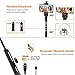 55” Phone Tripod Stand & Selfie Stick Tripod, All-in-One Extendable Camera & Cell Phone Tripod with Wireless Remote and Phone Holder, Compatible with iPhone Andriod Phones Black