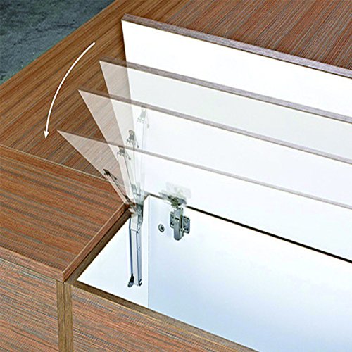 Douper 200N/44lb Heavy Duty Gas Springs Lid Support Hinge with Soft