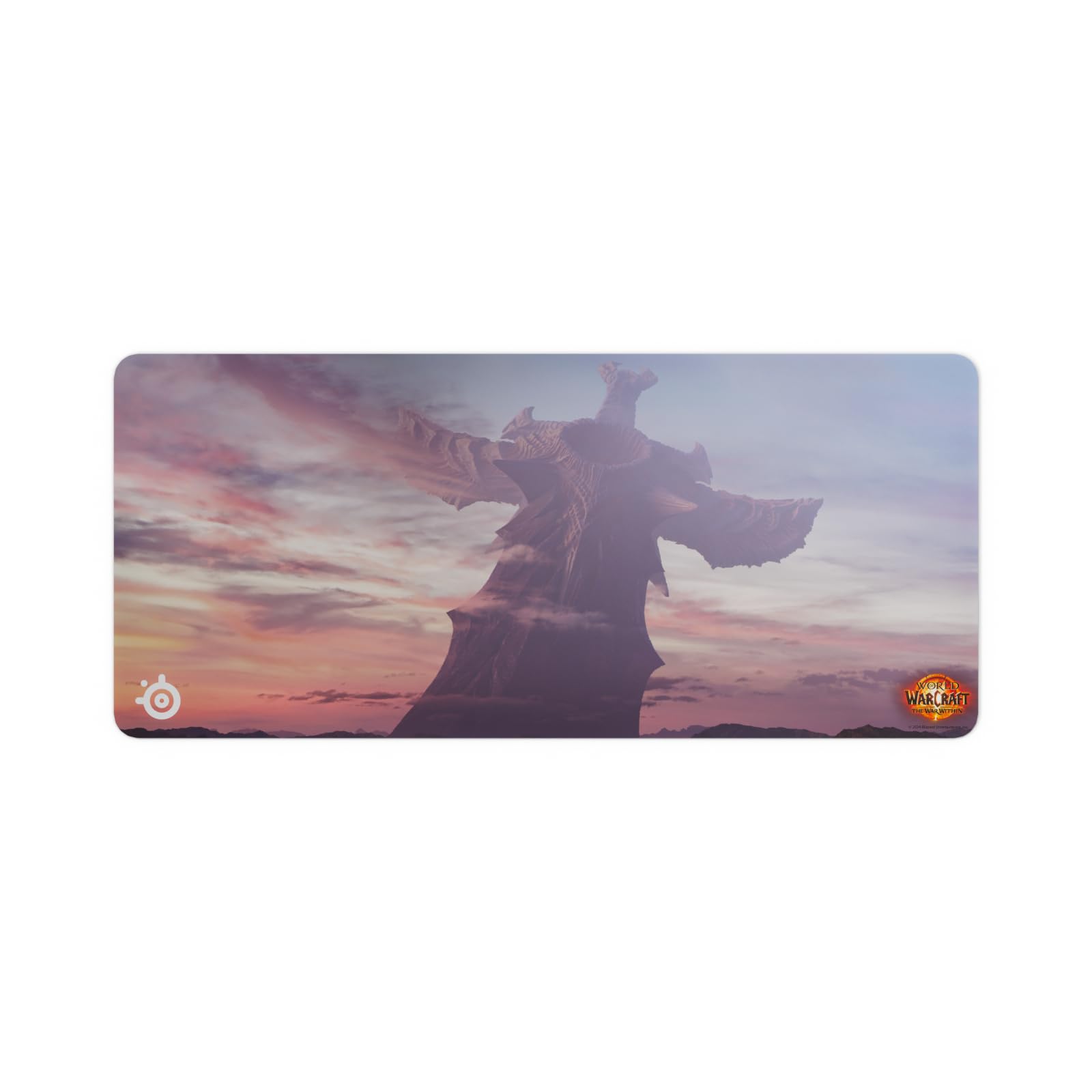 SteelSeries QcK Gaming Mousepad — World of Warcraft Edition — Includes In-Game Item — XXL Thick Cloth — Sized to Cover Desks — Peak Tracking and Stability — Optimized For Gaming Sensors