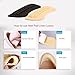 Heel Cushion Pads - 4D Too Big Shoes Inserts (3 Pairs) High Heel Cushions (Black)