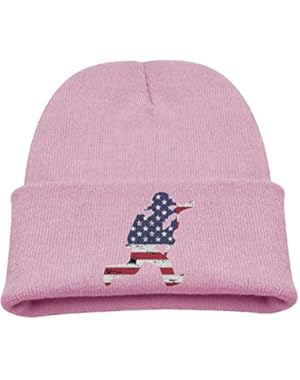 Firefighter American Flag Funny Baby Boys Girls Cotton Beanie Skull Cap For Sport Gym Outdoor