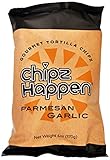 chips Happen Parmesan Garlic Gourmet Tortilla Chips, 6 Ounce